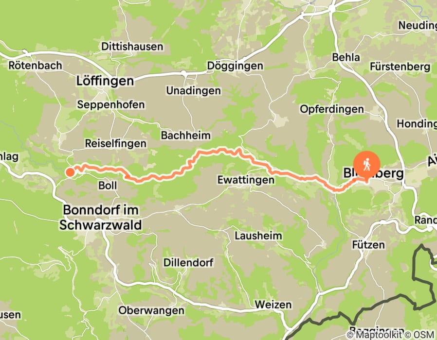 Karte der Tour