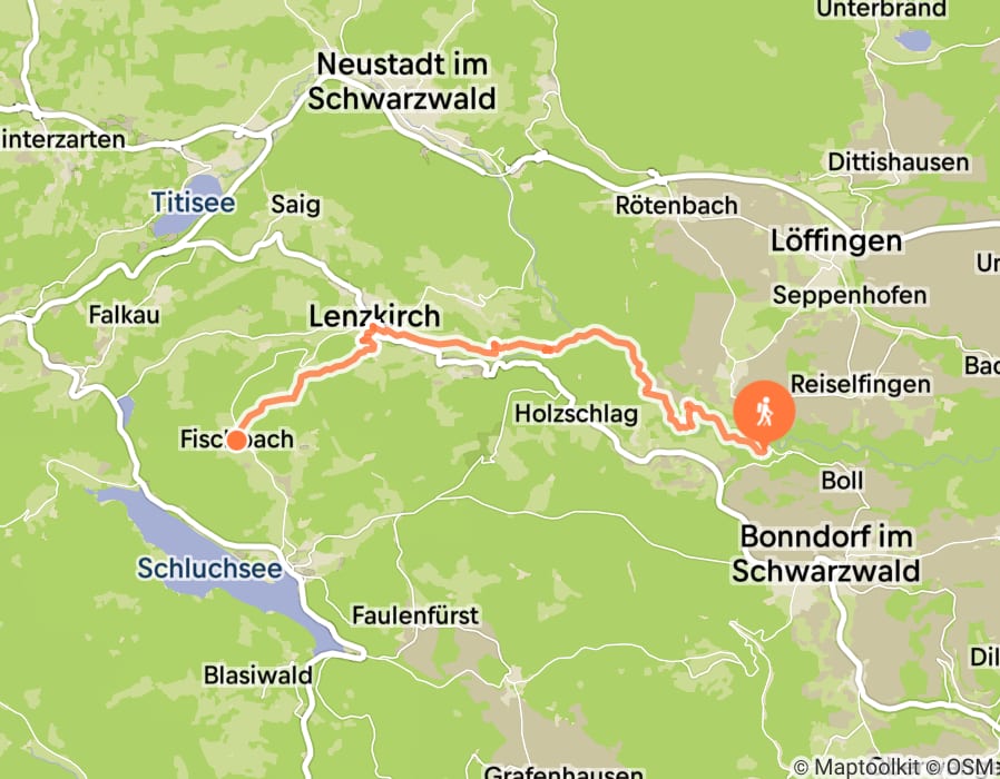 Karte der Tour