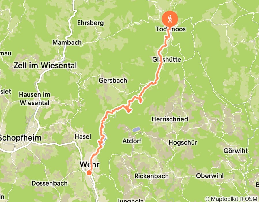 Karte der Tour
