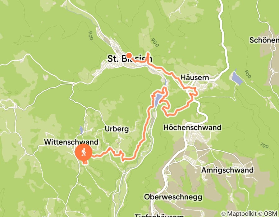 Karte der Tour