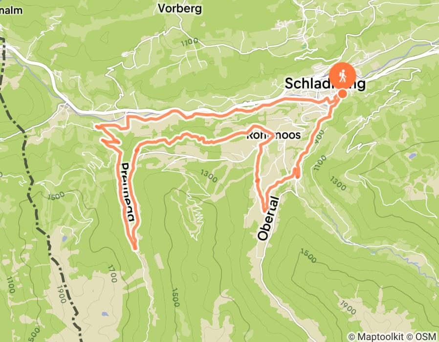 Karte der Tour