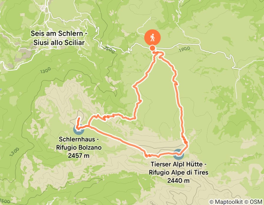 Karte der Tour