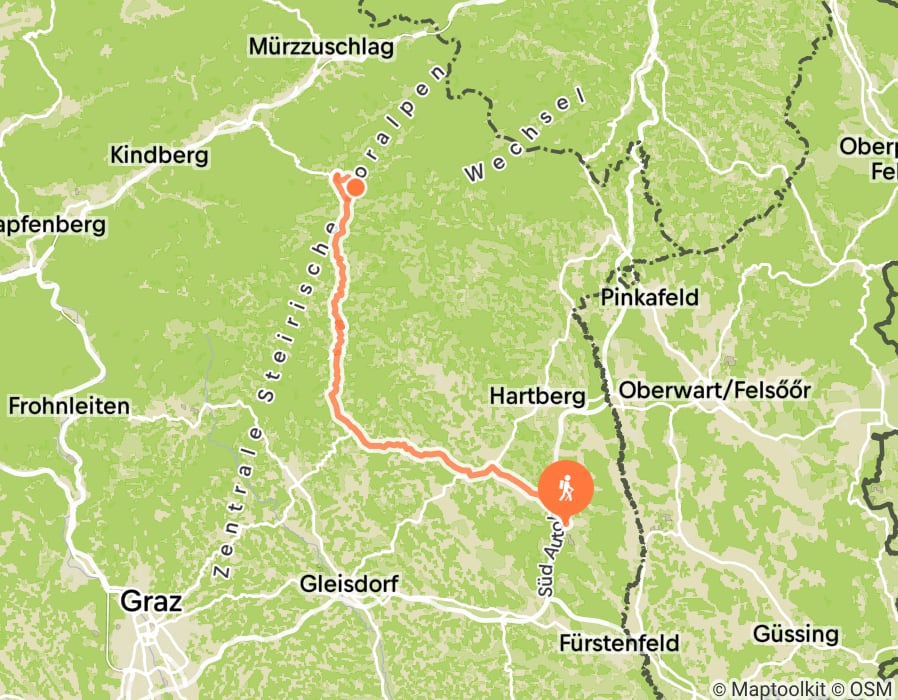 Karte der Tour