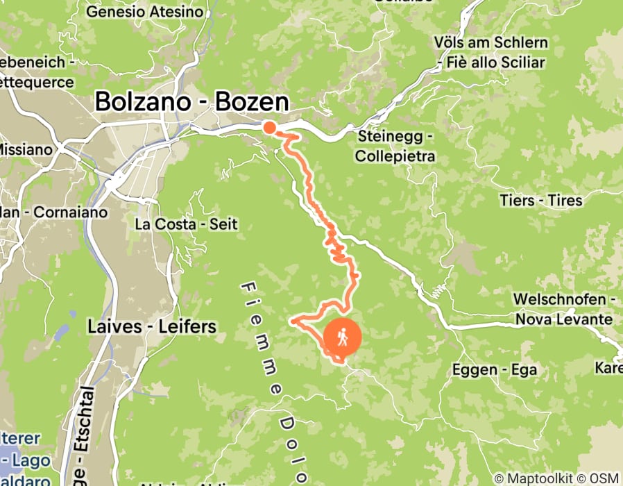 Karte der Tour