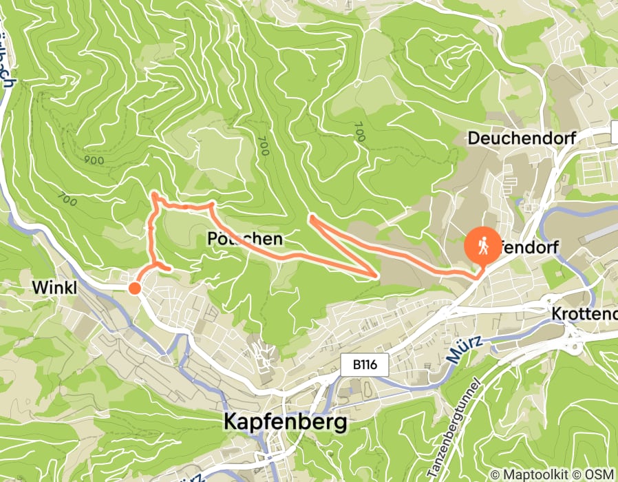 Karte der Tour