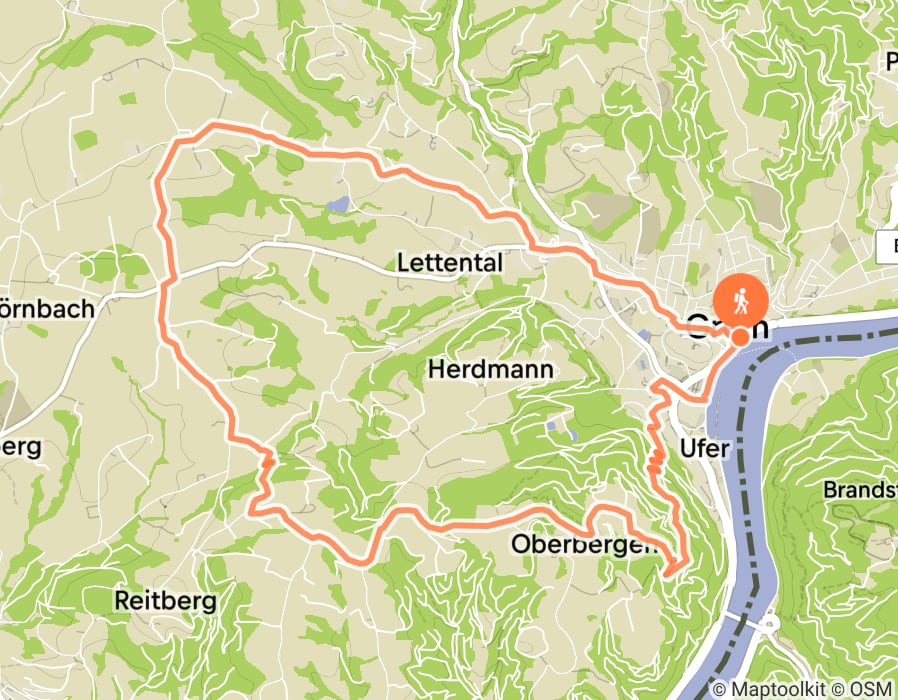 Karte der Tour