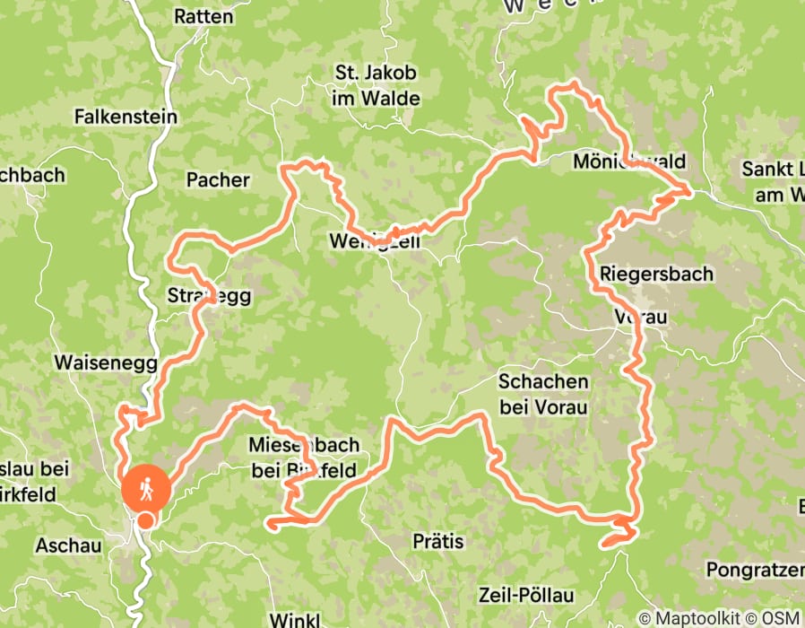 Karte der Tour