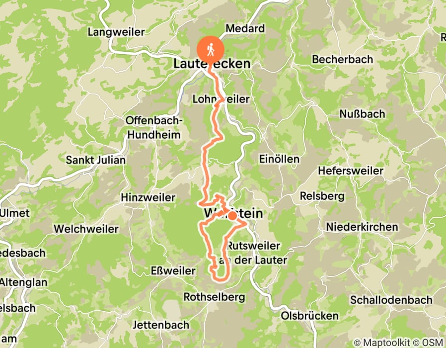 Karte der Tour