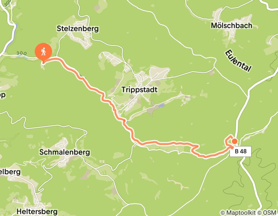 Karte der Tour