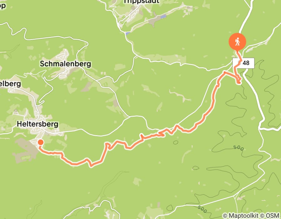 Karte der Tour