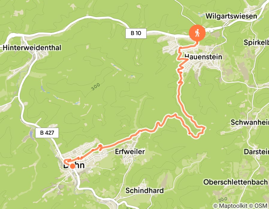Karte der Tour