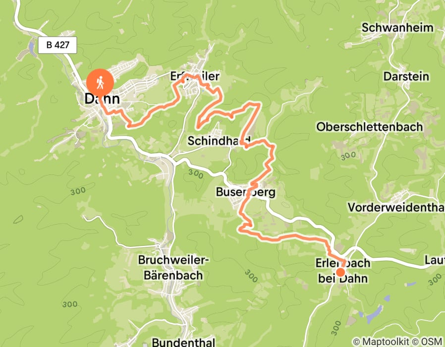 Karte der Tour