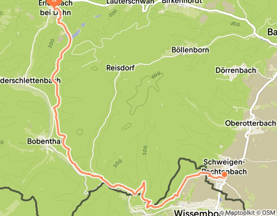 Karte der Tour