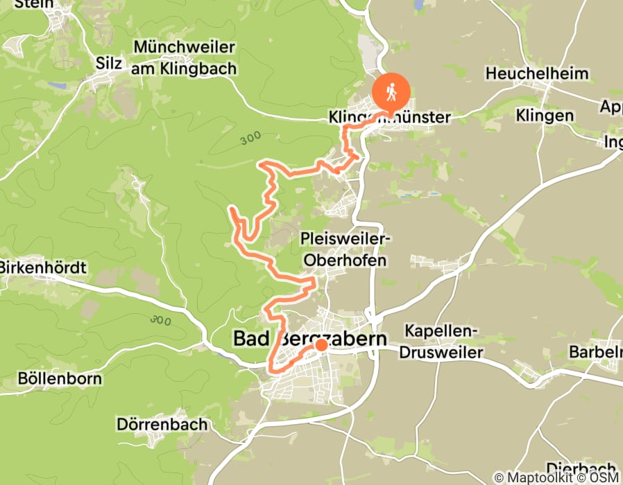 Karte der Tour