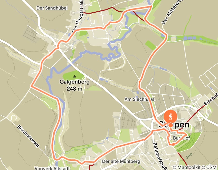 Karte der Tour