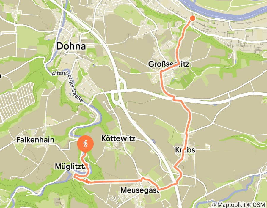 Karte der Tour