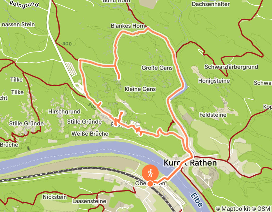 Karte der Tour