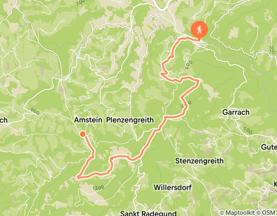 Karte der Tour