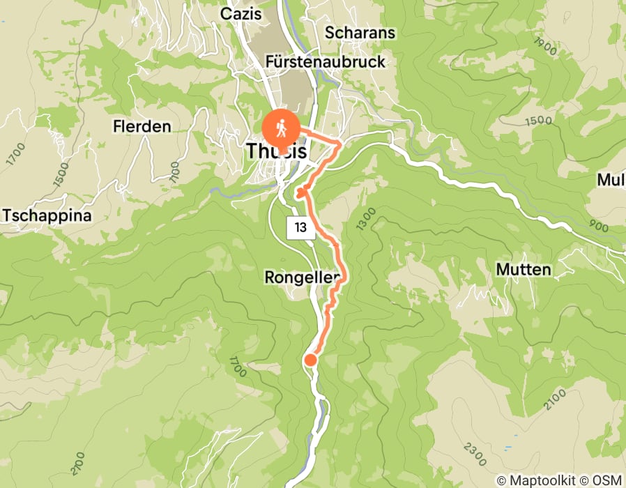 Karte der Tour