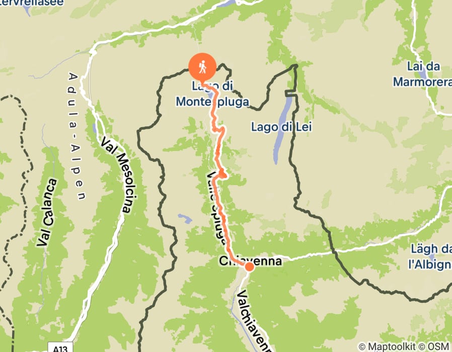 Karte der Tour