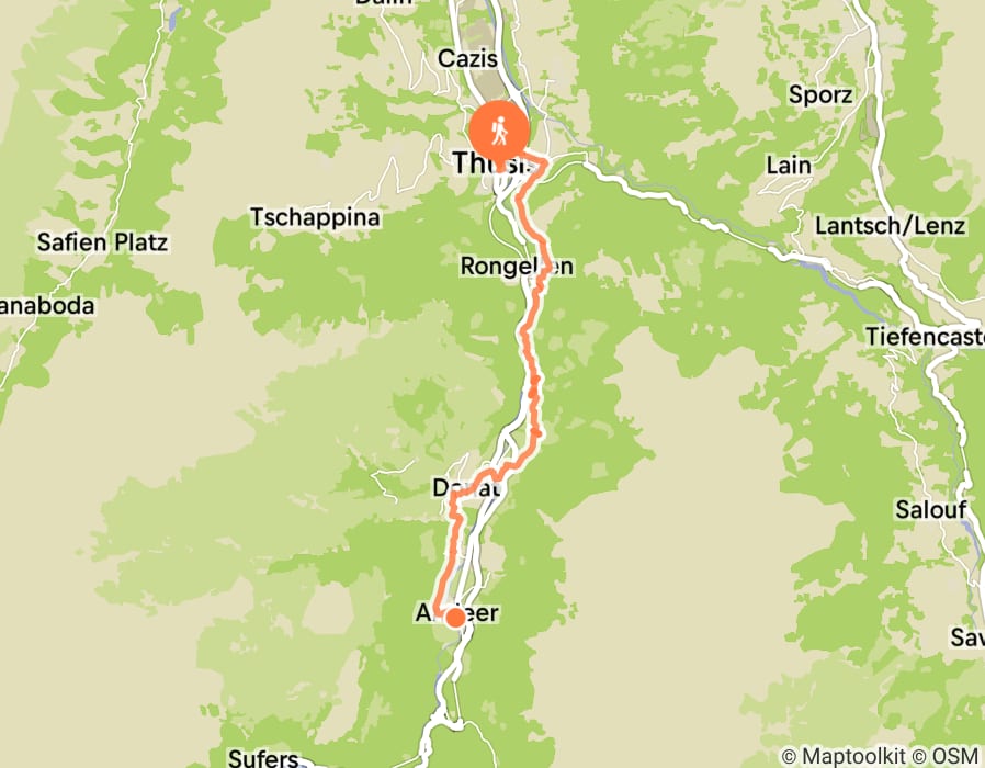 Karte der Tour