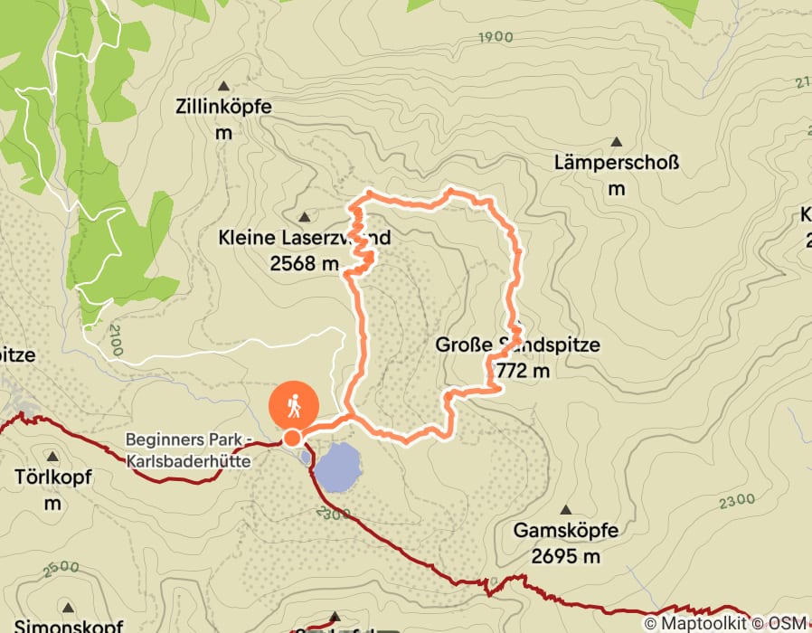 Karte der Tour