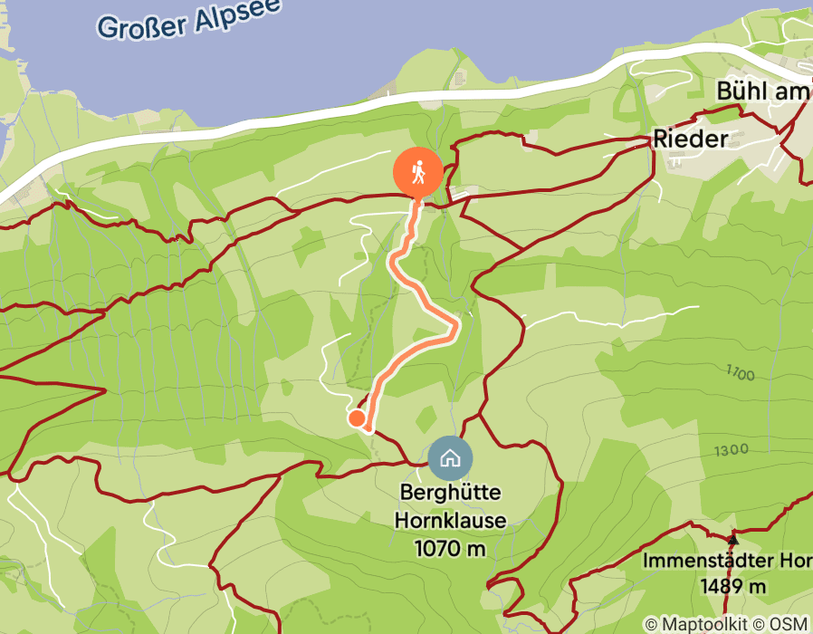 Karte der Tour