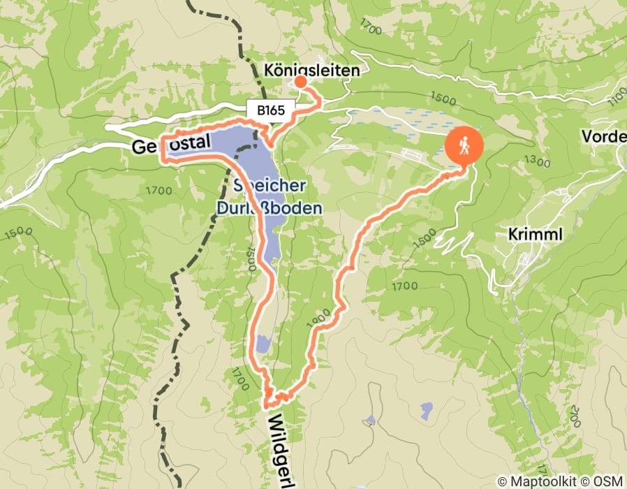 Karte der Tour