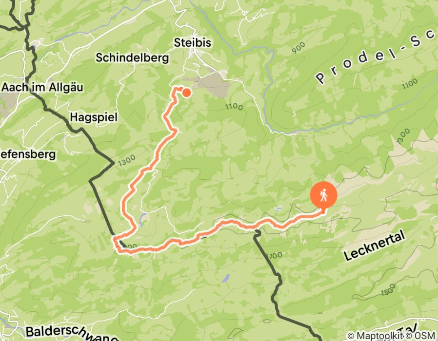 Karte der Tour