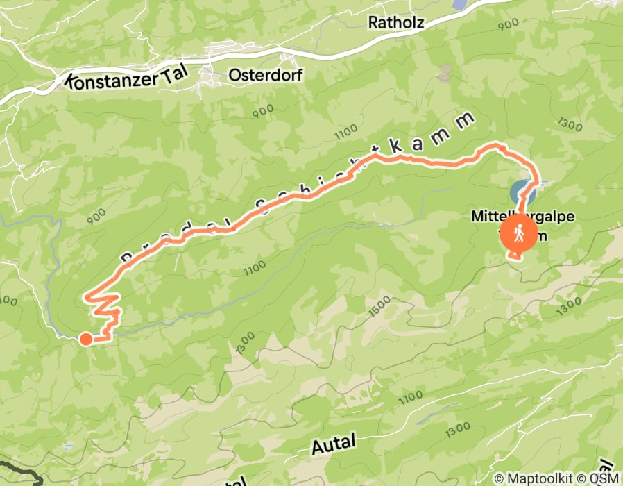 Karte der Tour