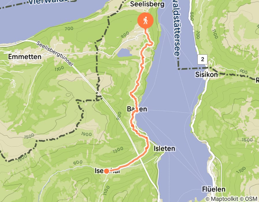 Karte der Tour