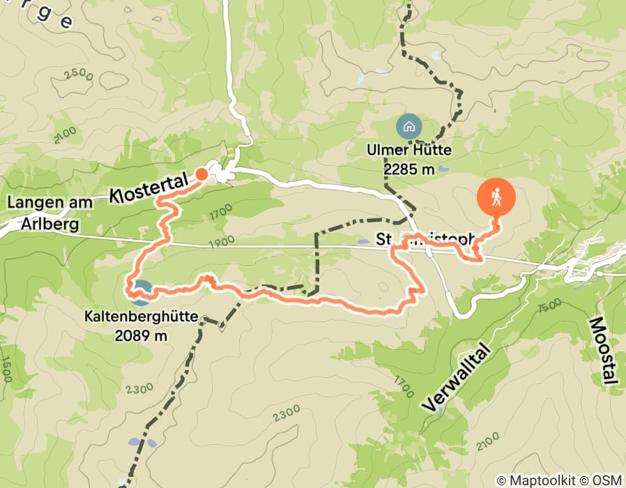 Karte der Tour