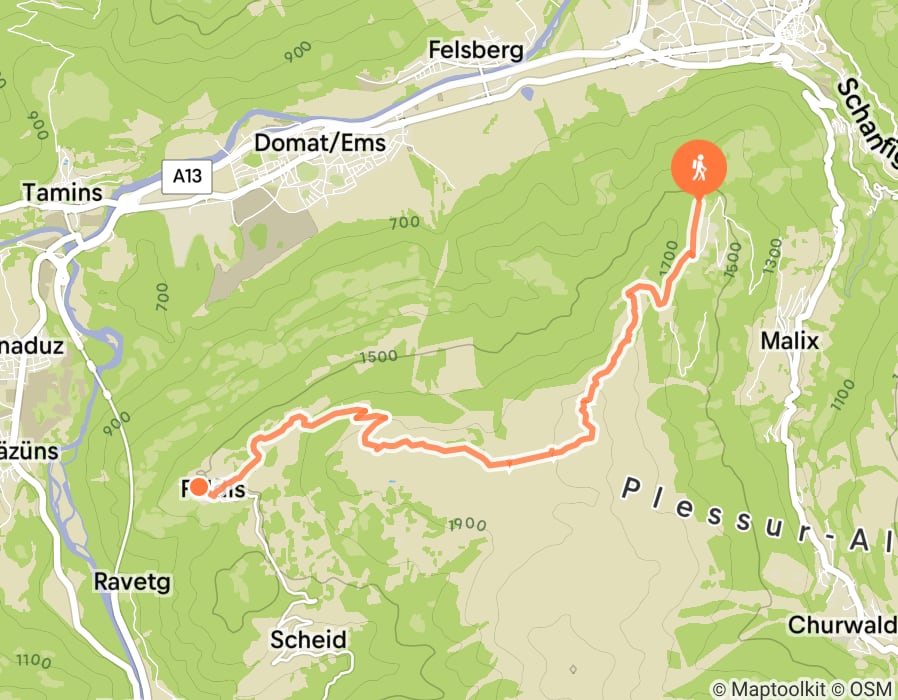 Karte der Tour