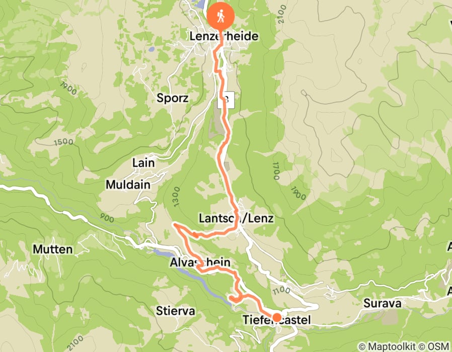 Karte der Tour