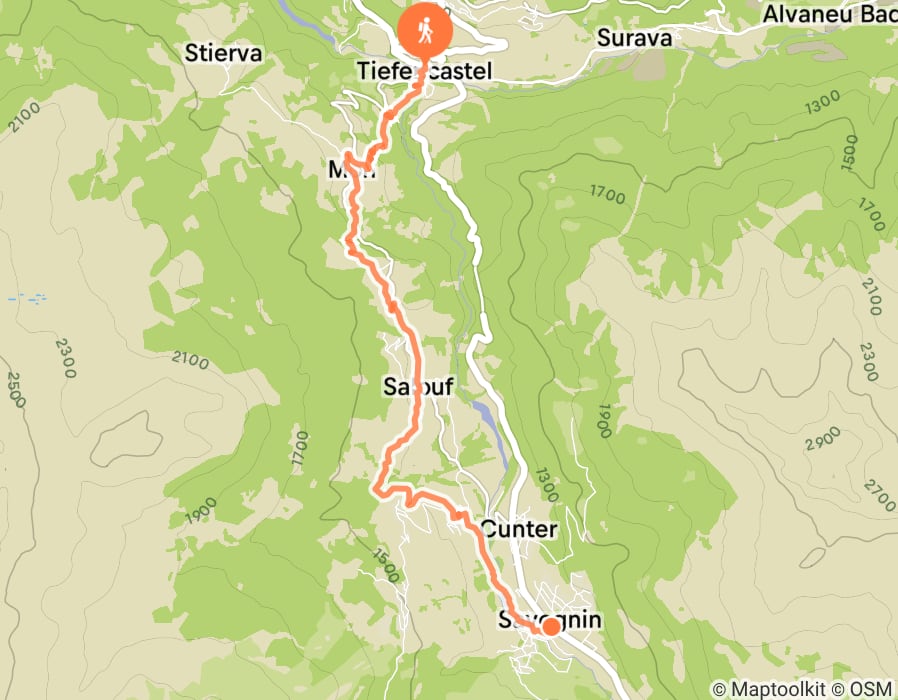 Karte der Tour