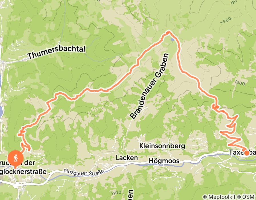 Karte der Tour