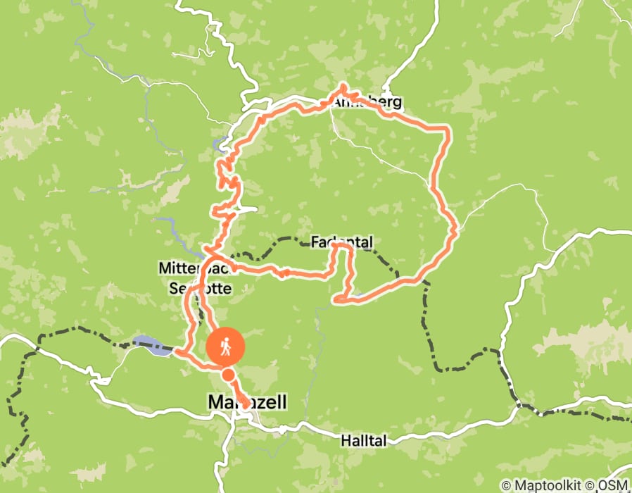 Karte der Tour