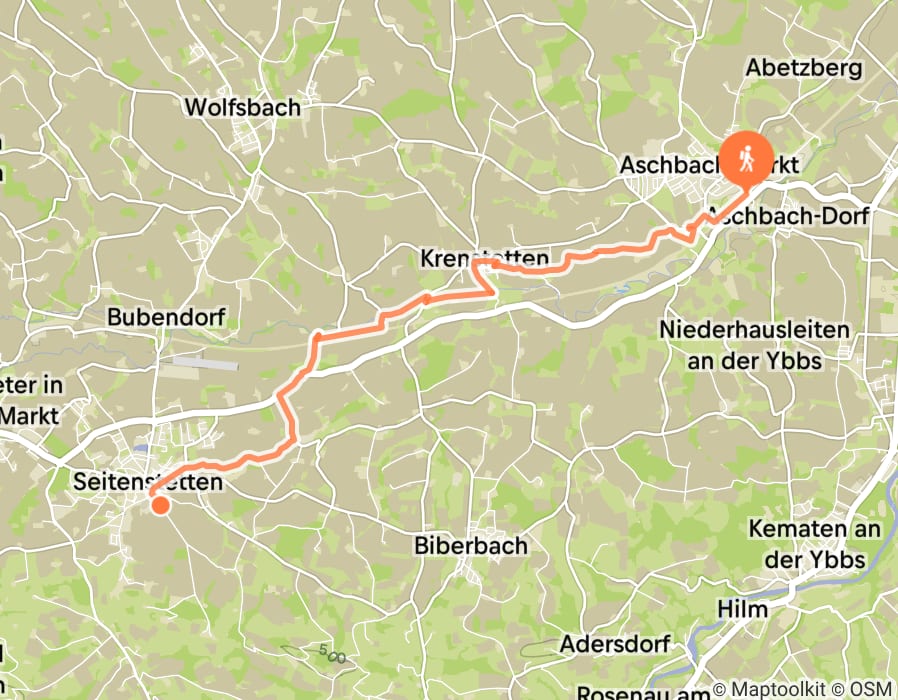 Karte der Tour