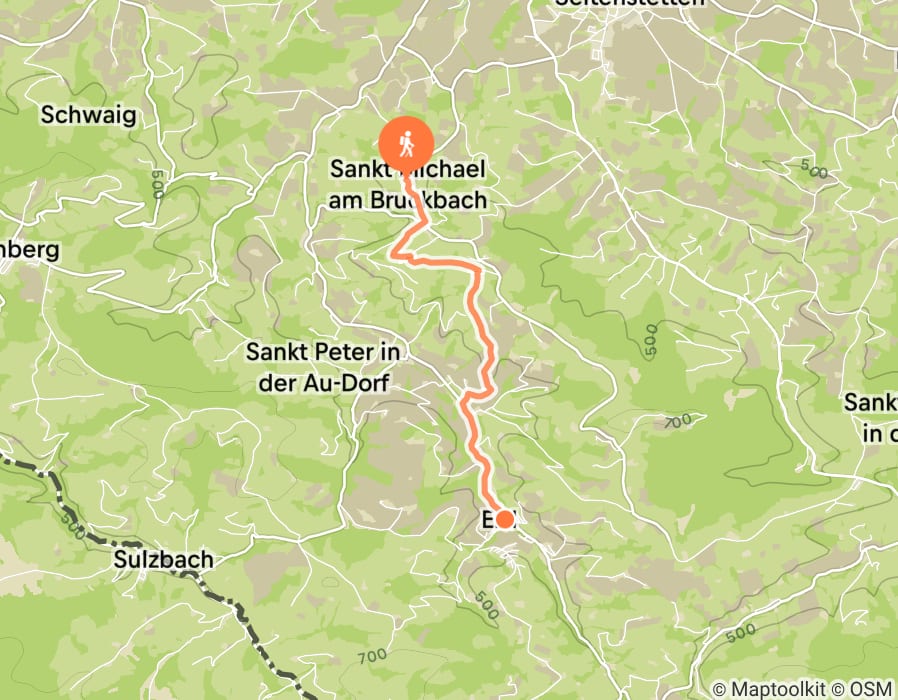 Karte der Tour