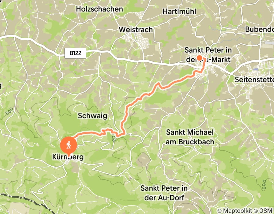 Karte der Tour