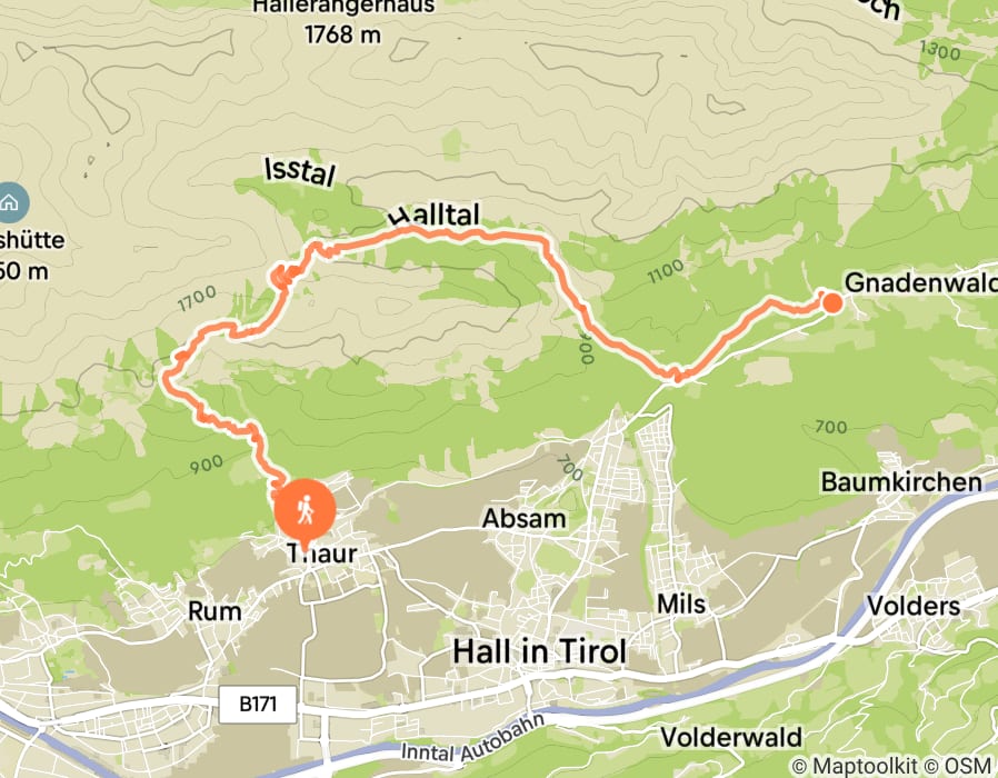 Karte der Tour