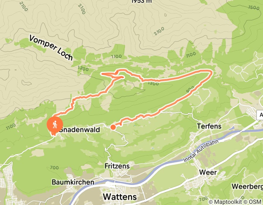 Karte der Tour