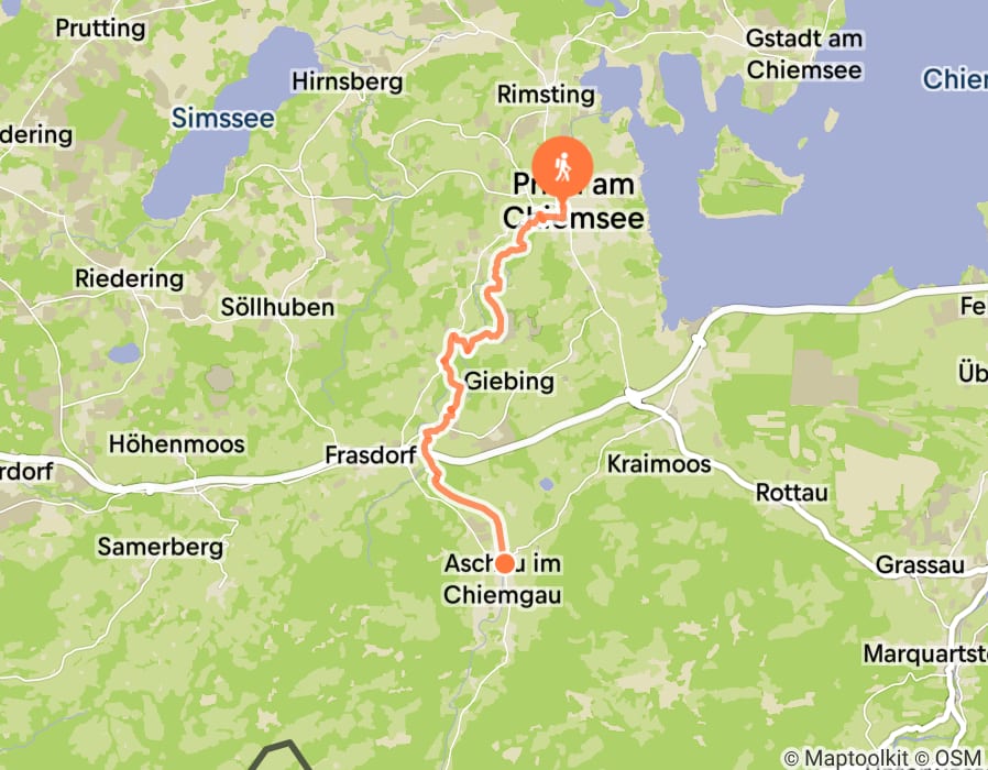Karte der Tour
