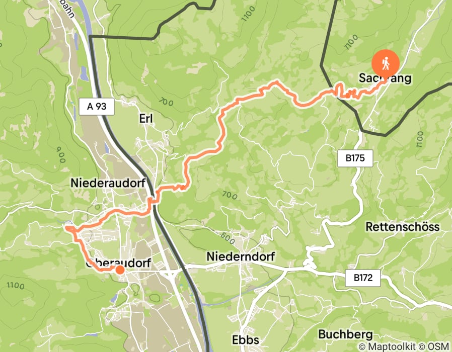 Karte der Tour