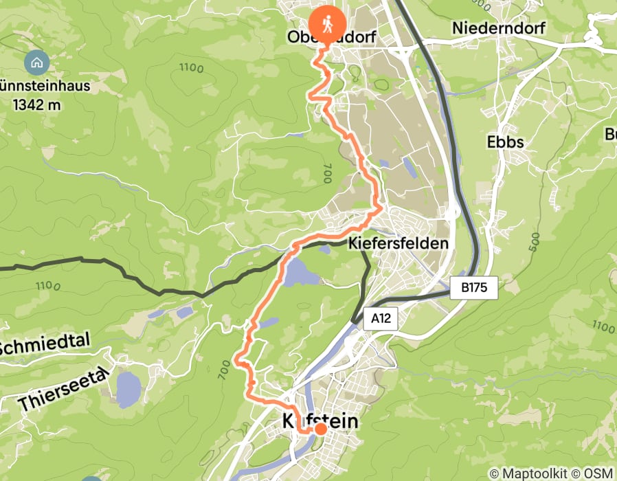 Karte der Tour