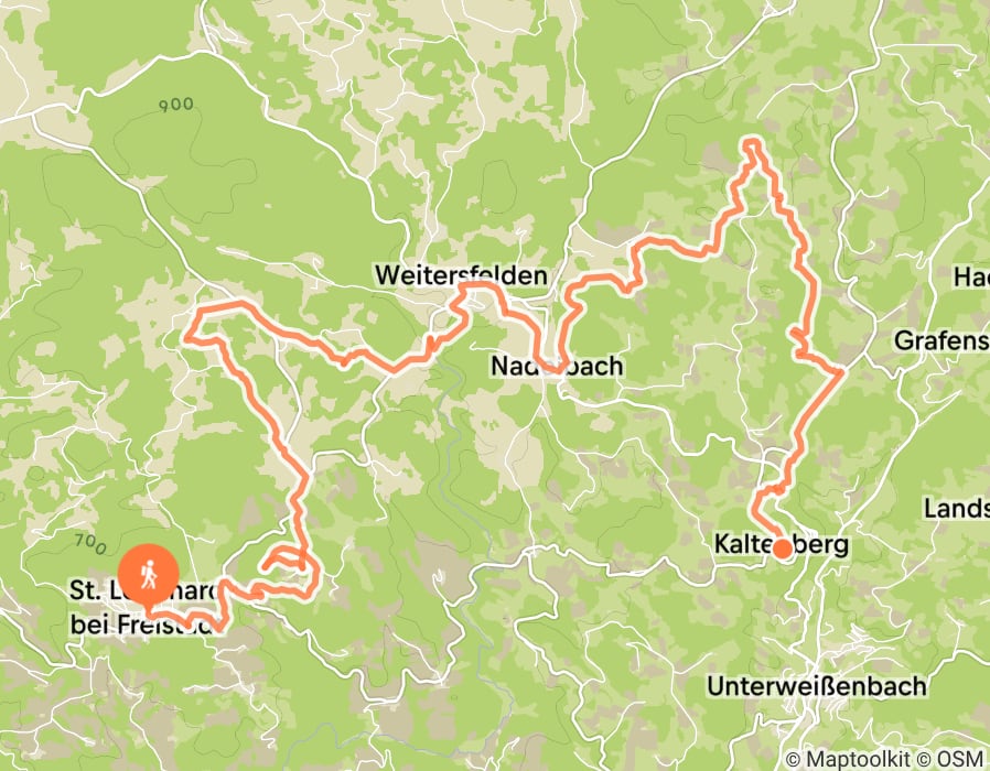 Karte der Tour