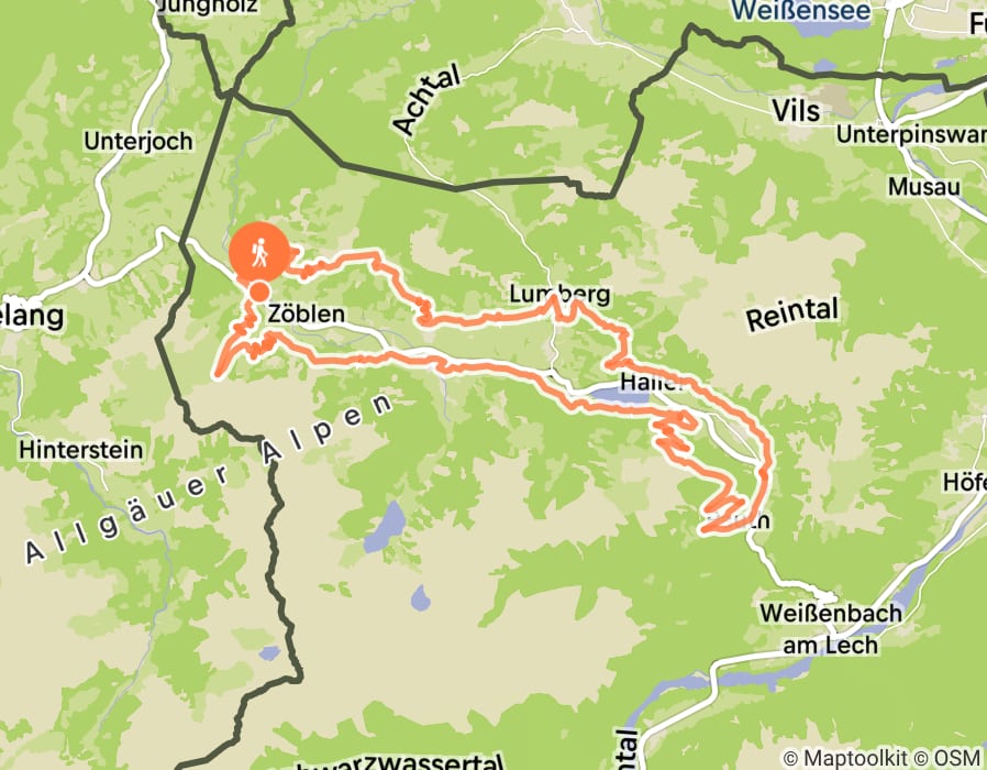 Karte der Tour
