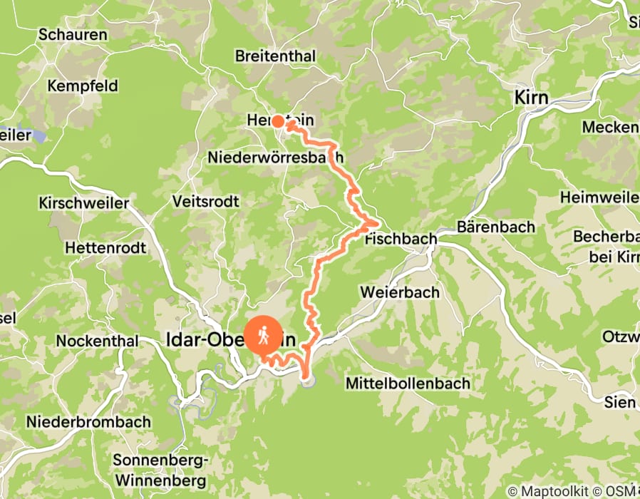 Karte der Tour