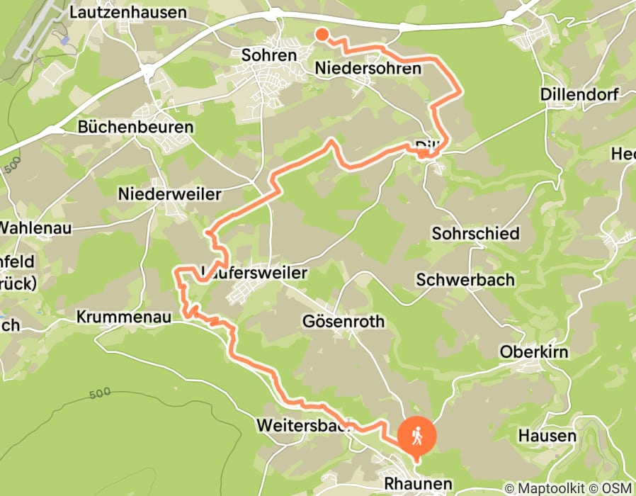 Karte der Tour
