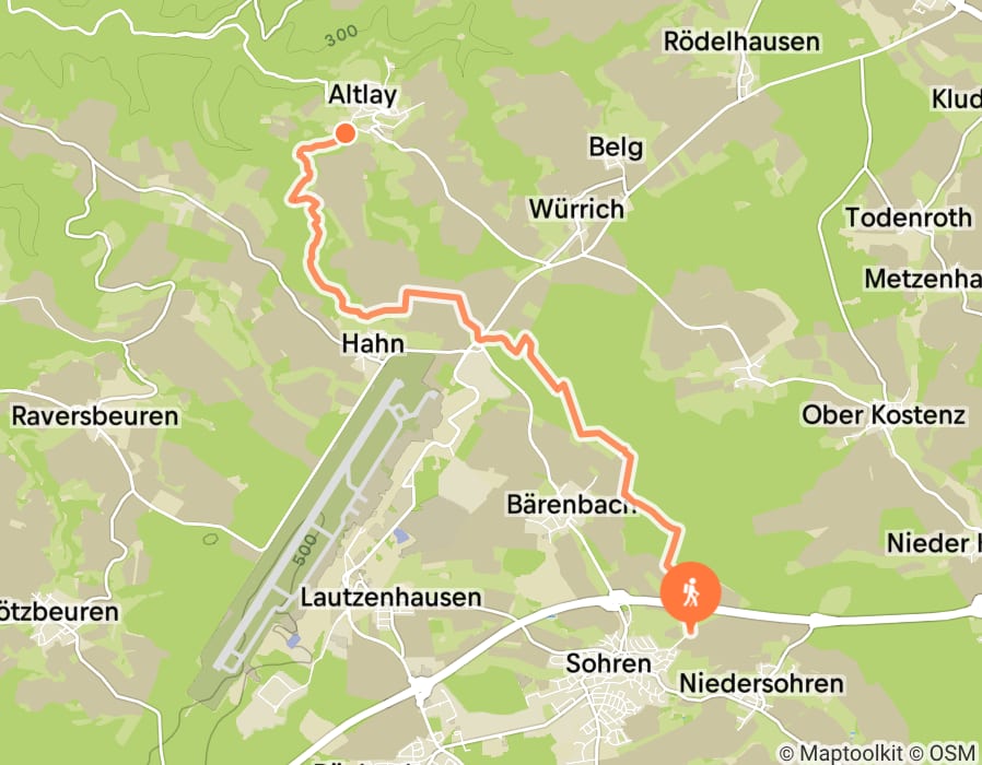 Karte der Tour